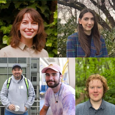 Headshots of the scholarship winners